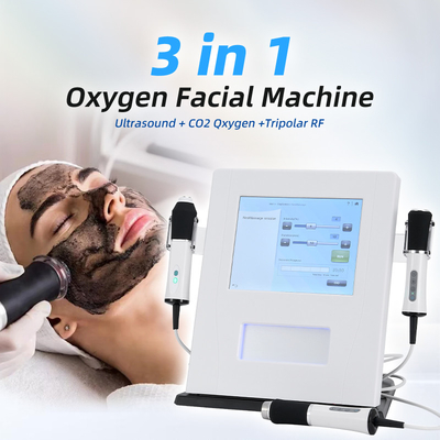 3 en 1 machine à oxygène pour le visage U Rf Co2 bulle d'oxygénation raffermissement de la peau 3 en 1 machine à oxygène jet pour le visage