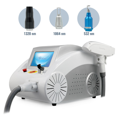 Portable Q commuté Nd Yag élimination de tatouage laser peeling au carbone machine de beauté de blanchiment de la peau