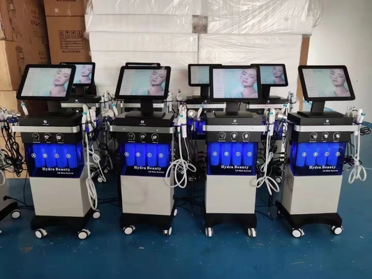 14 en 1 Hydrofacial Dermabrasion machine de rajeunissement de la peau à LED à grande bulle pulvérisation d' oxygène du visage