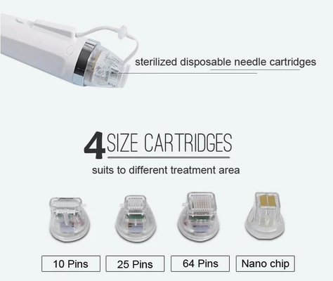 Appareil de nettoyage de la peau à vide portable Microneedle Machine de soin de la peau de beauté Or Radiofréquence RF Microneedling
