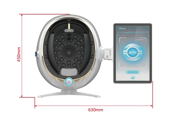 Machine d'analyse de la peau 3D portable analyse de la peau 3D IA testeur de peau à haute définition faciale