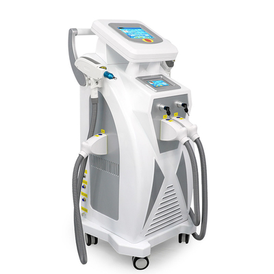 Écrans doubles 3 en 1 Multifonctionnel RF Lifting du visage Nd Yag Laser Élimination des tatouages OPT IPL machine d'épilation