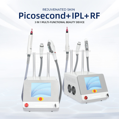 OEM épilation épilation tatouage épilation machine de raffermissement de la peau 3 poignées RF Elight IPL Nd Yag Laser 5 en 1 machine de beauté multifonctionnelle