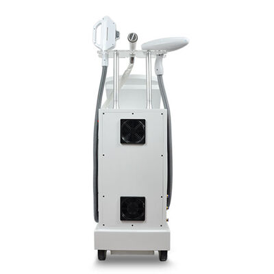 Machine de beauté laser multifonctionnelle 3 en 1, lumière E, trois poignées verticales, épilation laser, épilation laser indolore et sûre, machine RF d'épilation au laser et de tatouage