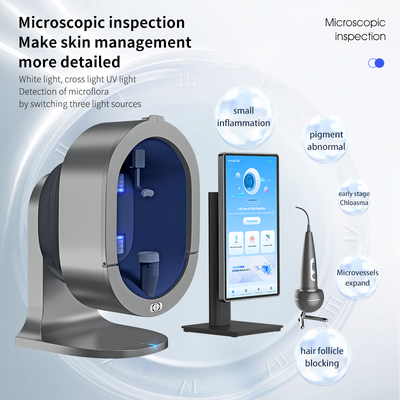 Scanner de peau X5 Pro AI, instrument de Test de Salon facial multi-spectre de 21 pouces
