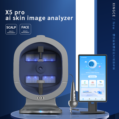 Scanner de peau X5 Pro AI, instrument de Test de Salon facial multi-spectre de 21 pouces