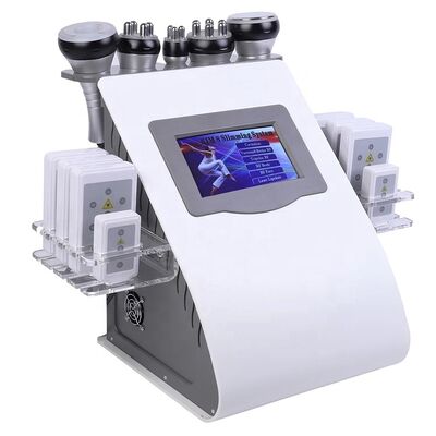 Machine de perte de poids par cavitation sous vide 6 en 1 avec RF et EMS pour contourner le corps, réduire la graisse et raffermir la peau