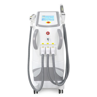 Machine de beauté laser multifonctionnelle trois-en-un, verticale, trois poignées, épilation laser, épilation indolore et sûre, machine RF d'épilation laser de tatouage