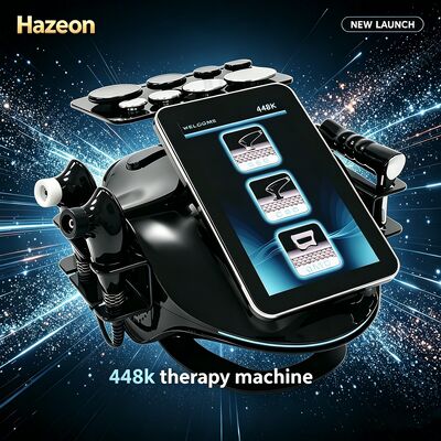Hazeon 448KHZ Tecar Therapy Machine RES CET Transfert d'énergie RF monopole Dispositif de diathérmie pour les douleurs musculaires soulager la cellulite Réduire le chauffage profond