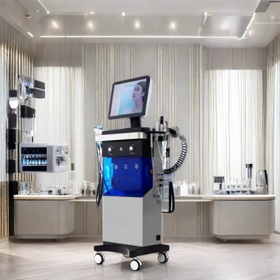 14 en 1 Hydra Machine faciale Injection d'oxygène Nettoyage des pores Anti-âge Appareil de raffermissement de la peau pour les salons de beauté Spa