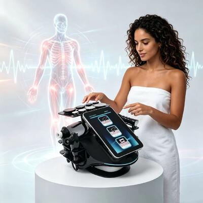 Machine RF de thérapie TECAR professionnel refroidie à l'air de 448KHz 500W pour l'amincissement du corps et le soulagement de la douleur