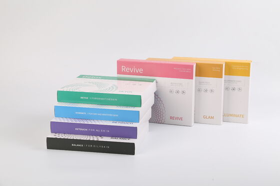 Kit de traitement du visage multicolore, illumine, ravive l'équilibre, retouche, détox, hydrate la peau, Kit de dosettes de sérum pour Spa