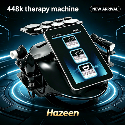 Hazeen 448K Diathermy Tecar Machine CET RET RF 448Khz Physiothérapie Réhabilitation de la peau Équipement de beauté pour le salon de beauté