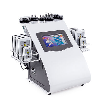Machine de perte de poids par cavitation sous vide 6 en 1 avec RF et EMS pour contourner le corps, réduire la graisse et raffermir la peau